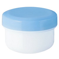 金鵄製作所 軟膏壺（軟膏ツボ）定量型軟膏容器 20mL スカイブルー（藤） 1セット（250個：50個入×5袋）