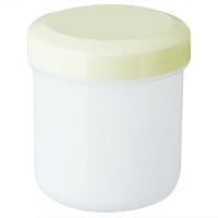 金鵄製作所 軟膏壺（軟膏ツボ）定量型軟膏容器 50mL クリーム色（うす黄） 1セット（150個：30個入×5袋）