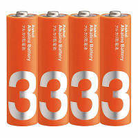 アスクル　アルカリ乾電池　単3　1パック（4本入）