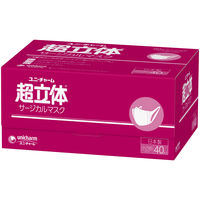 ユニ・チャーム サージカルマスク超立体タイプ小さめ40枚 939374 1箱（40枚入）  オリジナル