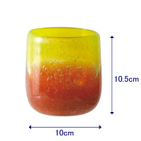 【アウトレット】ファブリックミー　手吹きガラスフラワーベース　SS　1個