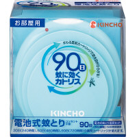【アウトレット】大日本除虫菊　蚊に効くカトリス　お部屋用90日　Sブルーセット
