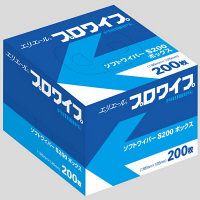 【紙ウエス】 大王製紙 elleair Eプロワイプ ソフトワイパーS200 ハーフ 1ケース（7200枚：200枚入×36箱）
