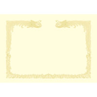 ササガワ タカ印 OA賞状用紙 雲なし B4横型タテ書き用 クリーム 10-1477 1箱（100枚入）（取寄品）