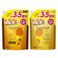 エッセンシャル　リッチダメージケア　超特大　詰替ペアセット　1セット（シャンプー＋コンディショナー各1200ml）花王