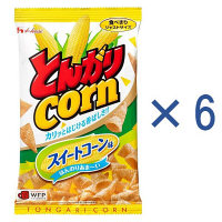 使用不可【アウトレット】【※税率要確認】ハウス食品　とんがりコーン　スイートコーン味　1セット（6袋）
