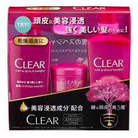 CLEAR（クリア）　シャンプー＆コンディショナー（各370ml）　ポンプセット＋ミニジャートリートメント（70g）　ユニリーバ