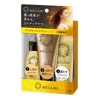 アジエンス　メグリ　（MEGURI）　リセット　シャンプー（45ml）＆ジュレ（50g）＆ツヤやかトリートメント（50g）　トライアルセット　花王
