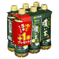 使用不可【アウトレット】【※税率要確認】伊藤園 おーいお茶濃い茶 525ml 1パック（5+1本）