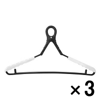 使用不可【アウトレット】CC　ドライハンガーDX　ブラック　１セット（3本入）　オーエ