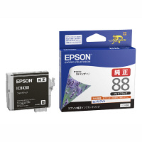 エプソン（EPSON） 純正インクカートリッジ ICBK88 フォトブラック IC88シリーズ 1個