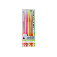 【アウトレット】サクラクレパス ボールサインノック ネオンカラー 1パック（5色セット） GBR156-5C