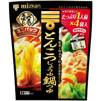 ミツカン　〆まで美味しいミニパックとんこつしょうゆ鍋つゆ　128g