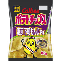 使用不可【アウトレット】【※税率要確認】カルビー　ポテトチップス　東京下町もんじゃ味　1箱（83g×12袋入）