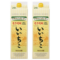 いいちこ 20度 1.8L パック 2本  三和酒類 麦焼酎