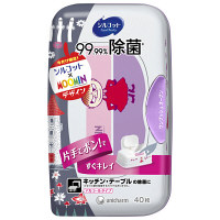 【数量限定】ウェットティッシュ　ムーミン　アルコール除菌　シルコット99.99%除菌ウェットティッシュ　本体　40枚入　ユニチャーム