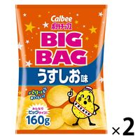 カルビー　ポテトチップスビッグバッグうすしお味　160g　1セット（2袋）