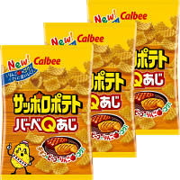 カルビー　サッポロポテトバーベQあじ　85g　1セット（3個）
