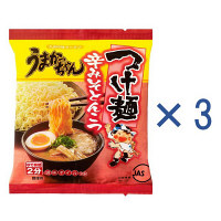 使用不可【アウトレット】【※税率要確認】ハウス食品　うまかっちゃん　つけ麺辛みそとんこつ　1セット（3食）