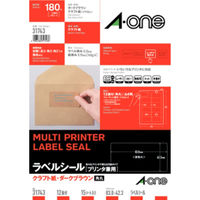 エーワン ラベルシール 宛名 ラベル 用紙 作業しやすい加工 10面 22シート 72210