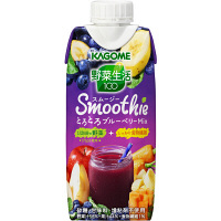 【アウトレット】カゴメ 野菜生活100スムージー とろとろブルーベリーMix 330ml 1箱（12本入）