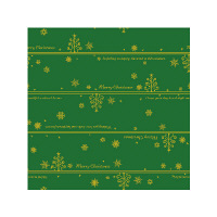 ササガワ 包装紙 ネージュ緑 半才判 10枚ロール 【クリスマス】 49-3526 1本