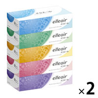 ティッシュペーパー 180組（5箱入） 1セット（2パック） エリエールティシュー 大王製紙