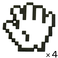 使用不可【アウトレット】レッドワークス　ハンドコースター　1セット（4枚入）