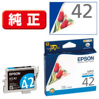 エプソン（EPSON） 純正インク ICC42　シアン 1個