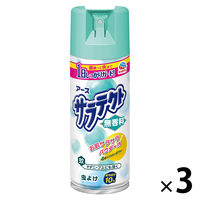 虫よけスプレー 蚊 トコジラミ サラテクト 無香料 大型 400ml 1セット（3本） 虫除けスプレー アウトドア 大容量 お肌の虫よけ 忌避 アース製薬