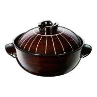 【在庫一掃セール】京十草 IH＆直火対応 ふきこぼれにくい 土鍋 6号（1～2人用）