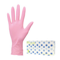 使いきりニトリル手袋 ピンク ホワイト ブルー 粉なし ファーストレイト
