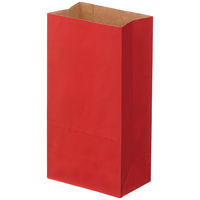 シモジマ／HEIKO カラー角底袋 赤 6号 幅150×高さ280×マチ幅90ｍｍ 1袋 