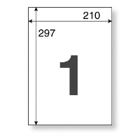 【アウトレット】アスクル マルチプリンターラベル ノーカット A4 1袋（100シート入） オリジナル