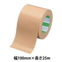 【ガムテープ】布粘着テープ No.750 0.33mm厚 幅100mm×長さ25m 茶 PROSELF ニトムズ 1巻