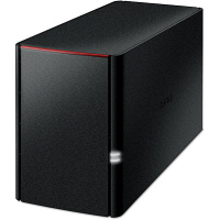 NAS（ネットワークハードディスク）2TB 2ドライブ リンクステーション HDD LS220D0202C 1台 バッファロー