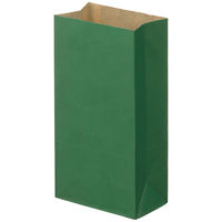 シモジマ／HEIKO　カラー角底袋　緑　6号　幅150×高さ280×マチ幅90ｍｍ　1セット（500枚：100枚入×5袋）