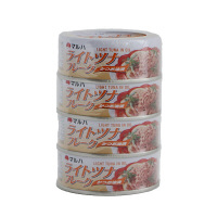 使用不可【アウトレット】【※税率要確認】マルハニチロ　ライトツナフレーク　かつお油漬　1パック（4缶入）