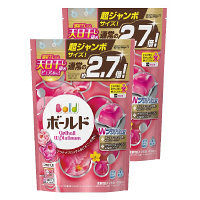 ボールド　ジェルボール　Wプラチナ　プラチナブロッサム＆ピオニーの香り　詰め替え　超特大（48個入×2）　洗濯洗剤　P&G