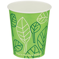 【アウトレット】紙カップ　リーフ　150ml（5オンス）　1袋（100個入）