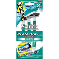 シック 敏感肌用 髭剃り プロテクターディスポ 3本入 2枚刃 カミソリ