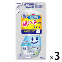 ルックまめピカ 抗菌プラス トイレのふき取りクリーナー 詰替190ml 3個