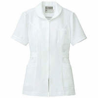 AITOZ（アイトス） ナースジャケット（パイピング） 女性用 半袖 ホワイト 3L 861338-001（直送品）