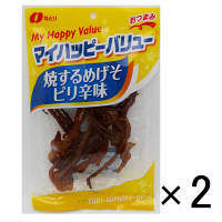 【アウトレット】なとり　マイハッピーバリュー　焼するめげそピリ辛味　1セット（46g×2袋）