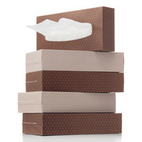 ティッシュペーパー　200組（5箱入）　オリジナルティッシュMOCHA　アスクル