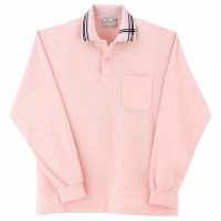 トンボ　キラク　長袖ポロシャツ　　ピンク　　M　　　M　CR116-11　1枚　　（取寄品）