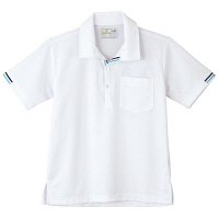 トンボ　キラク　ニットシャツ　 白　S　CR127-01　1枚　　（取寄品）