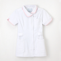 ナガイレーベン 女子上衣 ナースジャケット 医療白衣 半袖 Tピンク LL CD-2832（取寄品）