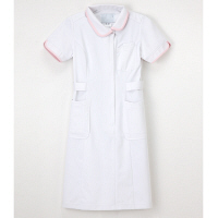 ナガイレーベン ワンピース ナースワンピース 医療白衣 半袖 Tピンク LL CD-2837（取寄品）