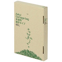 【アウトレット】アスクル半透明ゴミ袋　薄手45L　100枚BOX入り オリジナル